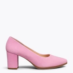 URBAN S - Chaussures à Talon Moyen En Daim ROSE