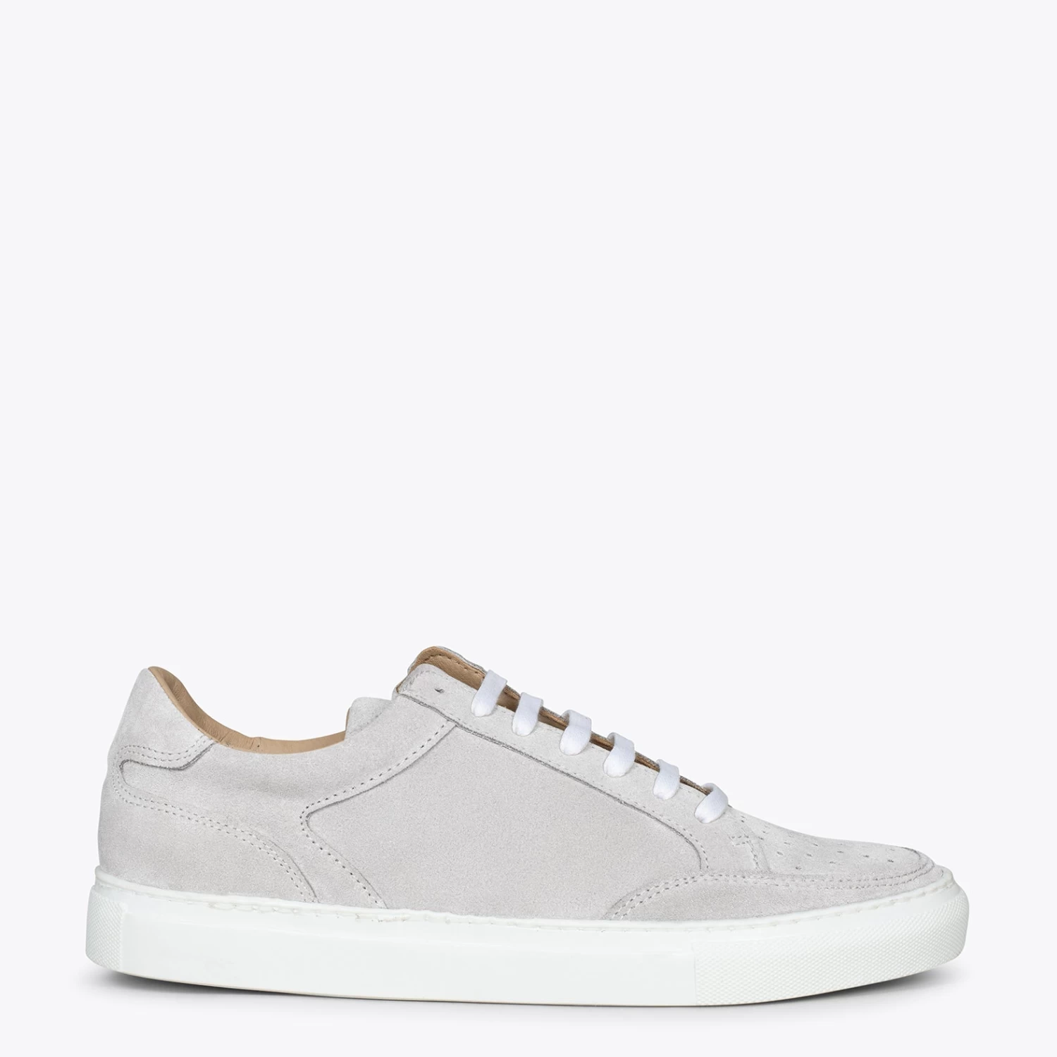 DUBLÍN - Baskets En Cuir Pour Homme GRIS PERLE 3 DUBLÍN - Baskets En Cuir Pour Homme GRIS PERLE