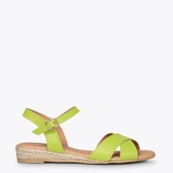 CIES - Espadrilles à Brides Croisées PISTACHE