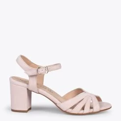 MUSA – Sandales à Talon Large ROSE