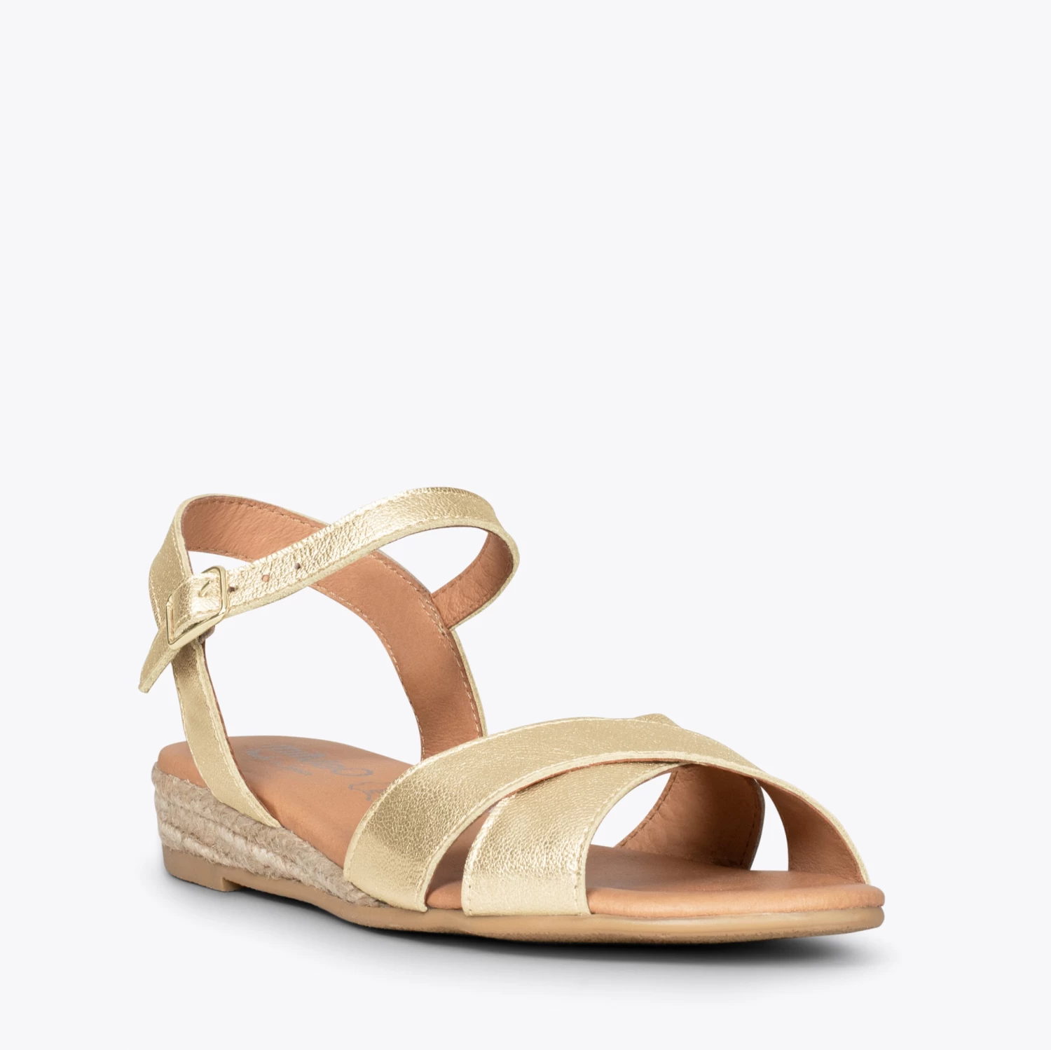 CIES - Espadrilles à Brides Croisées DORÉ 6 CIES - Espadrilles à Brides Croisées DORÉ – Image 4