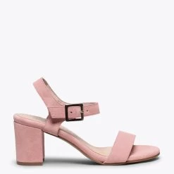 CASUAL - Sandales Pour Femme ROSE à Talon