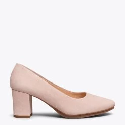 URBAN S - Chaussures à Talon Moyen En Daim NUDE