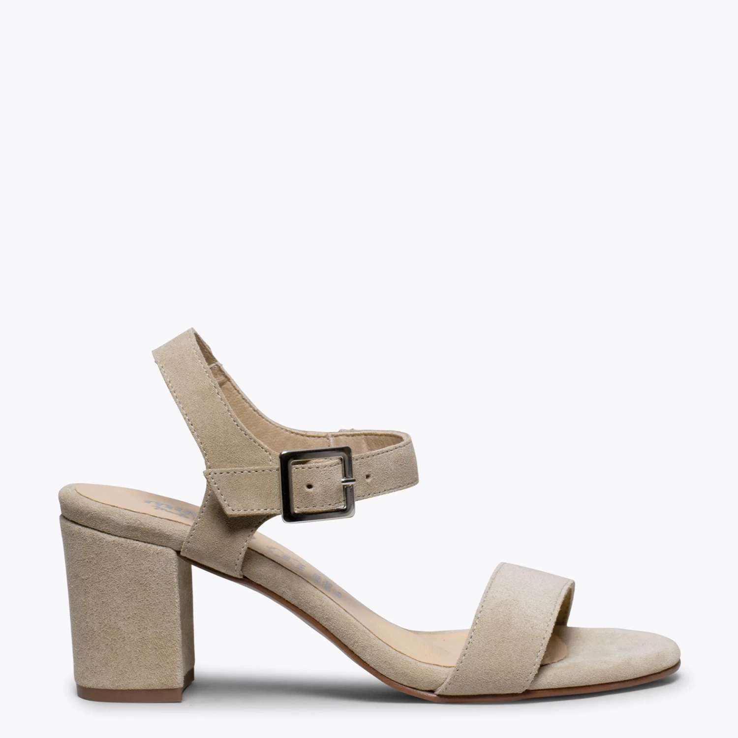 CASUAL - Sandales Pour Femme TAUPE à Talon 3 CASUAL - Sandales Pour Femme TAUPE à Talon