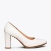URBAN SOIRÉE - Chaussures à Talon Haut En Cuir Nappa BLANC