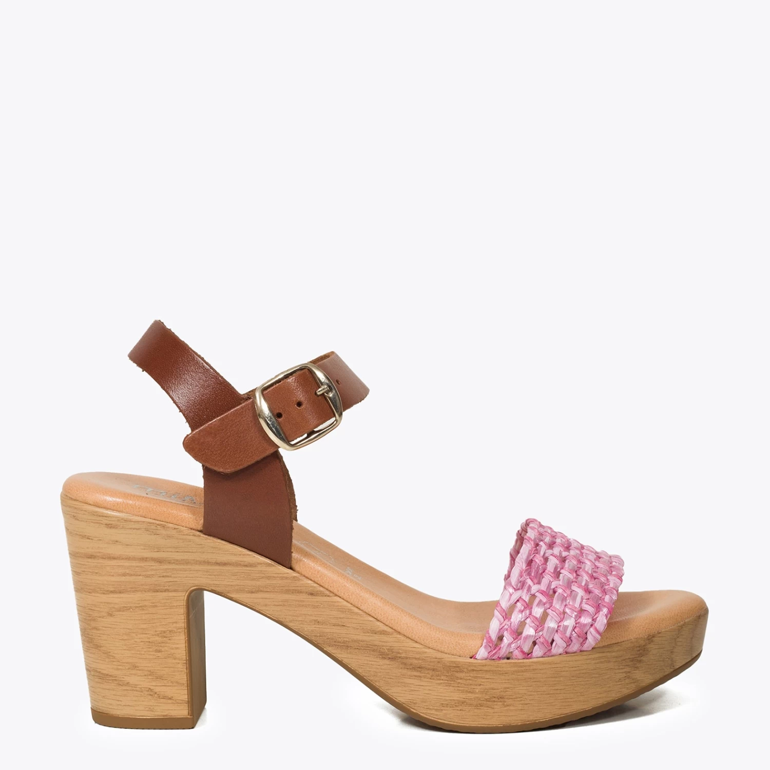 RELAX - Sandales à Talon En Raphia FUSCHSIA 3 RELAX - Sandales à Talon En Raphia FUSCHSIA