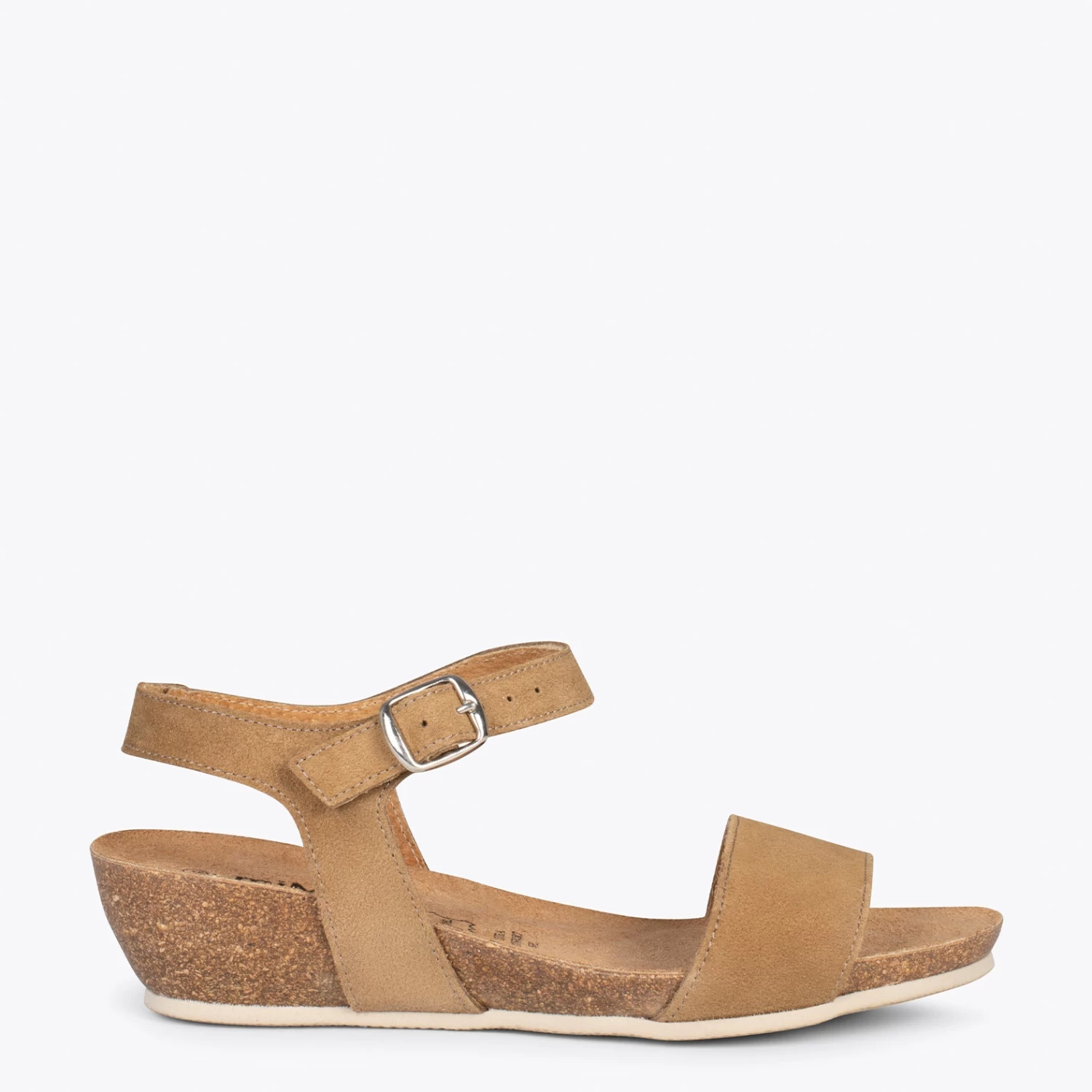 OAK – Sandales Compensées Bio En Nubuck MARRON 3 OAK – Sandales Compensées Bio En Nubuck MARRON